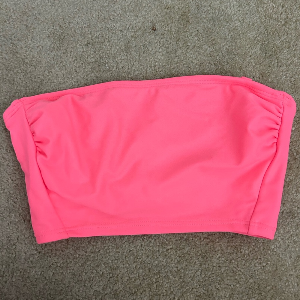 Target Bandeau Bikini Top in Hot Pink